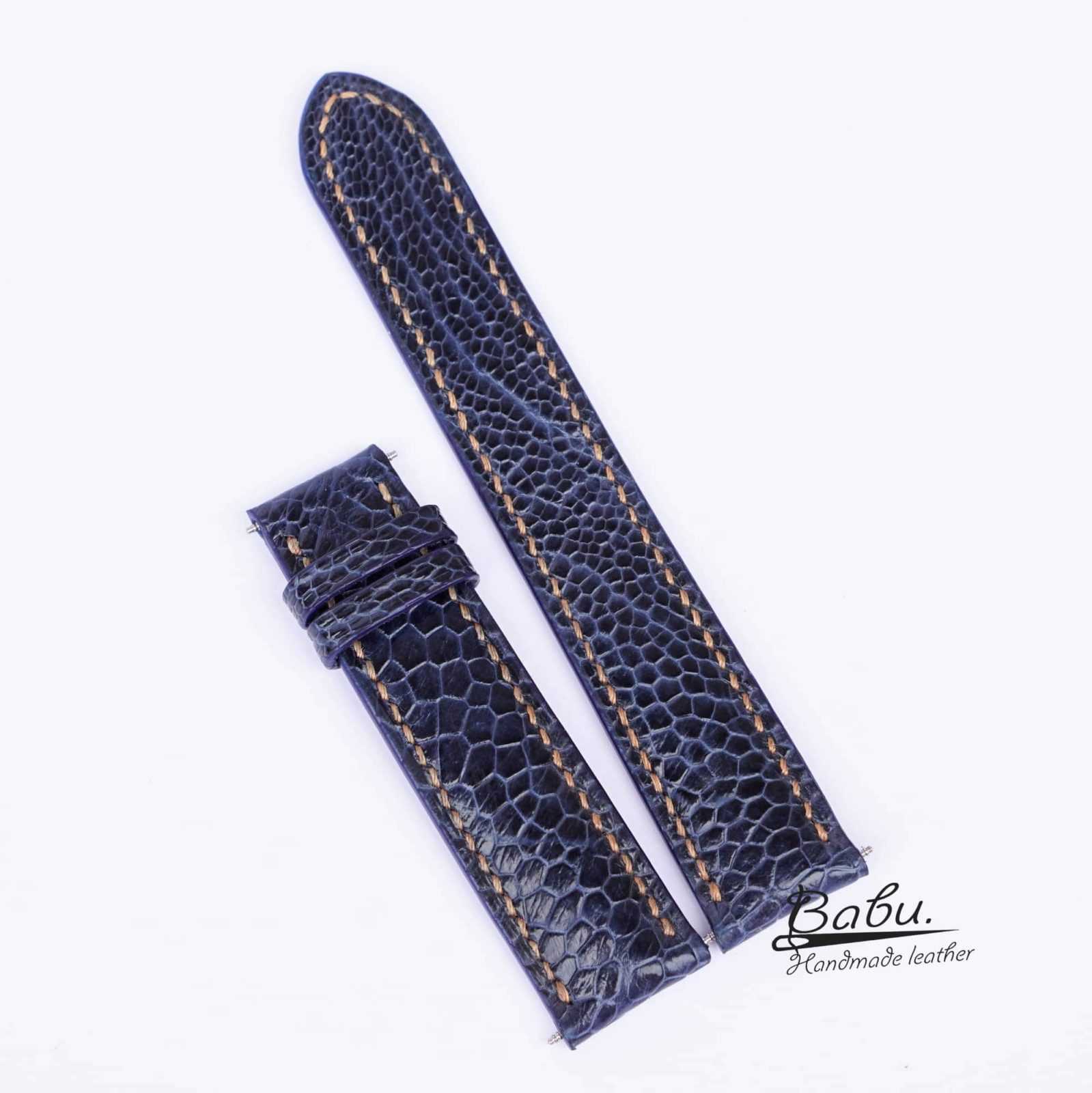 Handmade Ostrich Leather Watch Bands