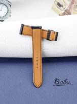 handmade ostrich leather watch strap with quick release spring bars (2)