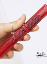 women’s watch rectangular face leather strap lizard watch 9