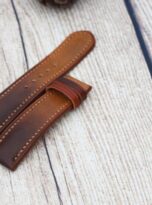 Ombre russet vegetable tanned watch band 4