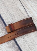 Ombre russet vegetable tanned watch band 3
