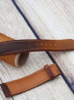 Ombre russet vegetable tanned watch band 9