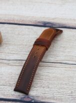 Ombre russet vegetable tanned watch band 8