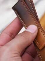 Ombre russet vegetable tanned watch band 7