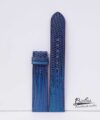 Handmade Lizard watch strap, Blue Lizard leather watch band SW037