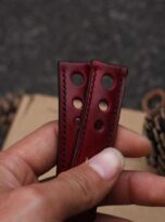 Day da dong ho veg tan do do veg-tan leather watch bands 4