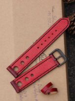 Day da dong ho veg tan do do veg-tan leather watch bands 7