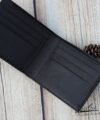 Handmade Alran Chevre Sully wallet, Black Genuine leather wallet WL051