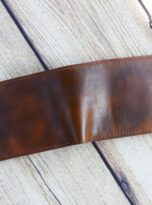 dark brown veg-tan leather wallet (2)