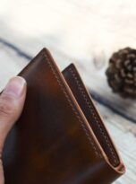 dark brown veg-tan leather wallet (5)