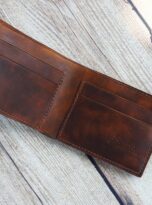 dark brown veg-tan leather wallet (7)