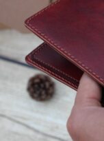 dark red veg-tan leather wallets (9)