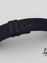 day dong ho da bo chrome navy blue cow leather watch band 5