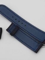 day dong ho da bo chrome navy blue cow leather watch band 8