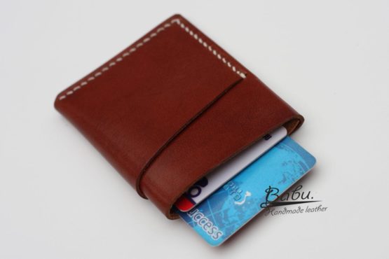 Leather card wallet from Vachetta leather, Money Clip, card wallet ...