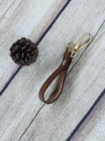 vegetable tanned leather keychain (3)