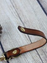 vegetable tanned leather keychain (5)