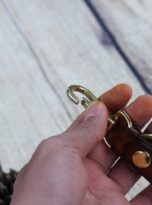 vegetable tanned leather keychain (6)