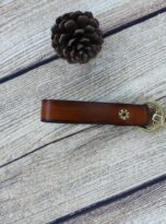 vegetable tanned leather keychain (7)