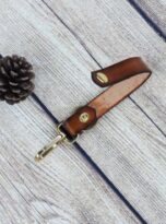 vegetable tanned leather keychain (8)