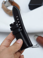 Black cow leather watch strap for Panerai (6)