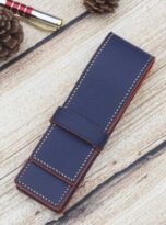 Navy epsom leather pen case (6)
