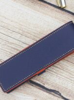 Navy epsom leather pen case (7)