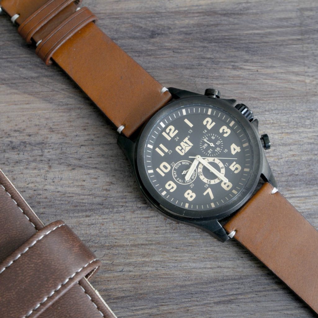 Brown Vintage leather watch band