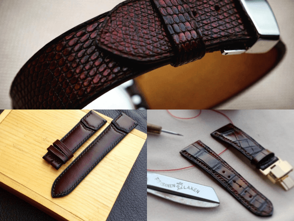Patina Dark Brown leather watch bands