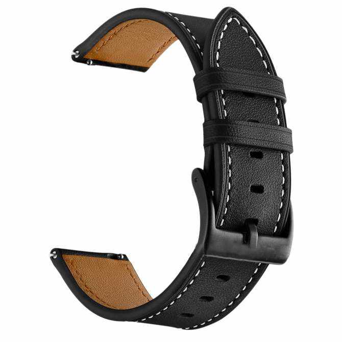 PU watch strap in black