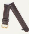 Dark Brown Goat leather band, High Quality Alran Chevre Sully leather watch strap SW091