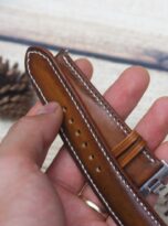 Day dong ho da bo nau brown vegetable tanned watch strap 5