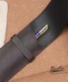 Premium Epsom Calf Leather Pen Holder, Handmade Leather Pen Sleeve PSC005