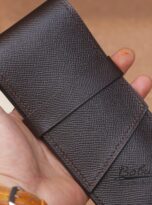 Dark brown Epsom Pen Case – Tui but da bo Epson nau dam (11)