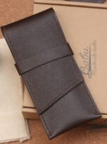 Dark brown Epsom Pen Case – Tui but da bo Epson nau dam (5)