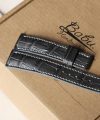Grey Alligator Watch Band, Premium Alligator Leather Watch Strap SW114