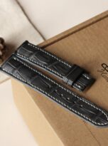 Day dong ho ca sau xam grey alligator leather band 4