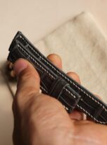 Day dong ho ca sau xam grey alligator leather band 5