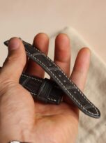 Day dong ho ca sau xam grey alligator leather band 6