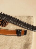 Day dong ho ca sau xam grey alligator leather band 7
