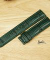 Dark Green Alligator watch strap, Handmade alligator leather watch band SW133