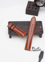 Brown Vachetta leather watch strap – Handmade leather watch band (3)
