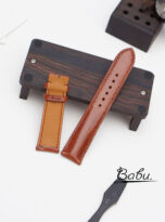 Brown Vachetta leather watch strap – Handmade leather watch band (4)