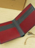 Vi da da dieu xanh Navy Blue Ostrich Leg Leather Wallet 7