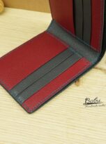 Vi da da dieu xanh Navy Blue Ostrich Leg Leather Wallet 9