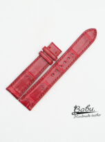 dark red alligator watch strap (4)
