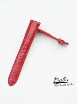 dark red alligator watch strap (7)