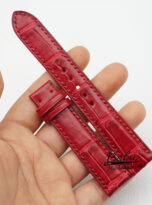 dark red alligator watch strap (8)