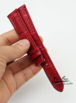 dark red alligator watch strap (9)