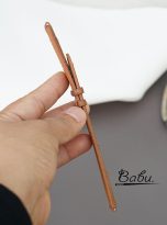 golden brown alligator leather watch band with quick release spring bars (1)